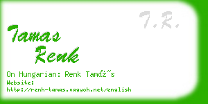 tamas renk business card